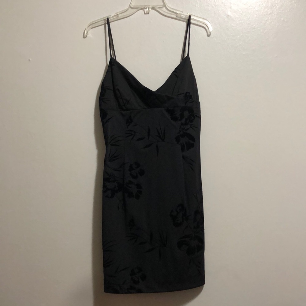 Rampage Black Spaghetti Strap Mini Dress Size L